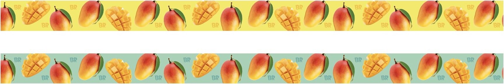 Mango masking tape in yellow and mint