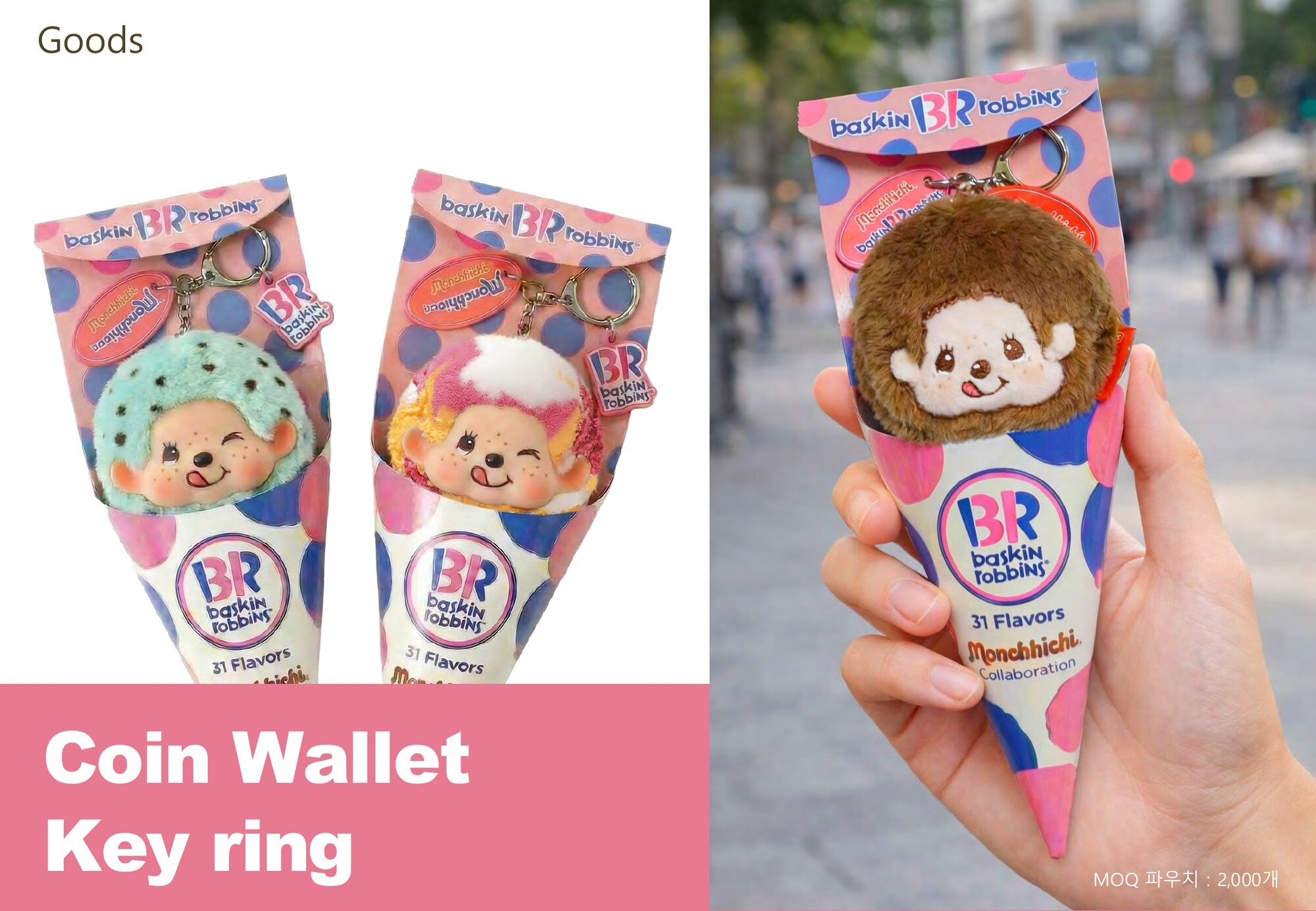 Goods idea: cone coin-wallet keyrings