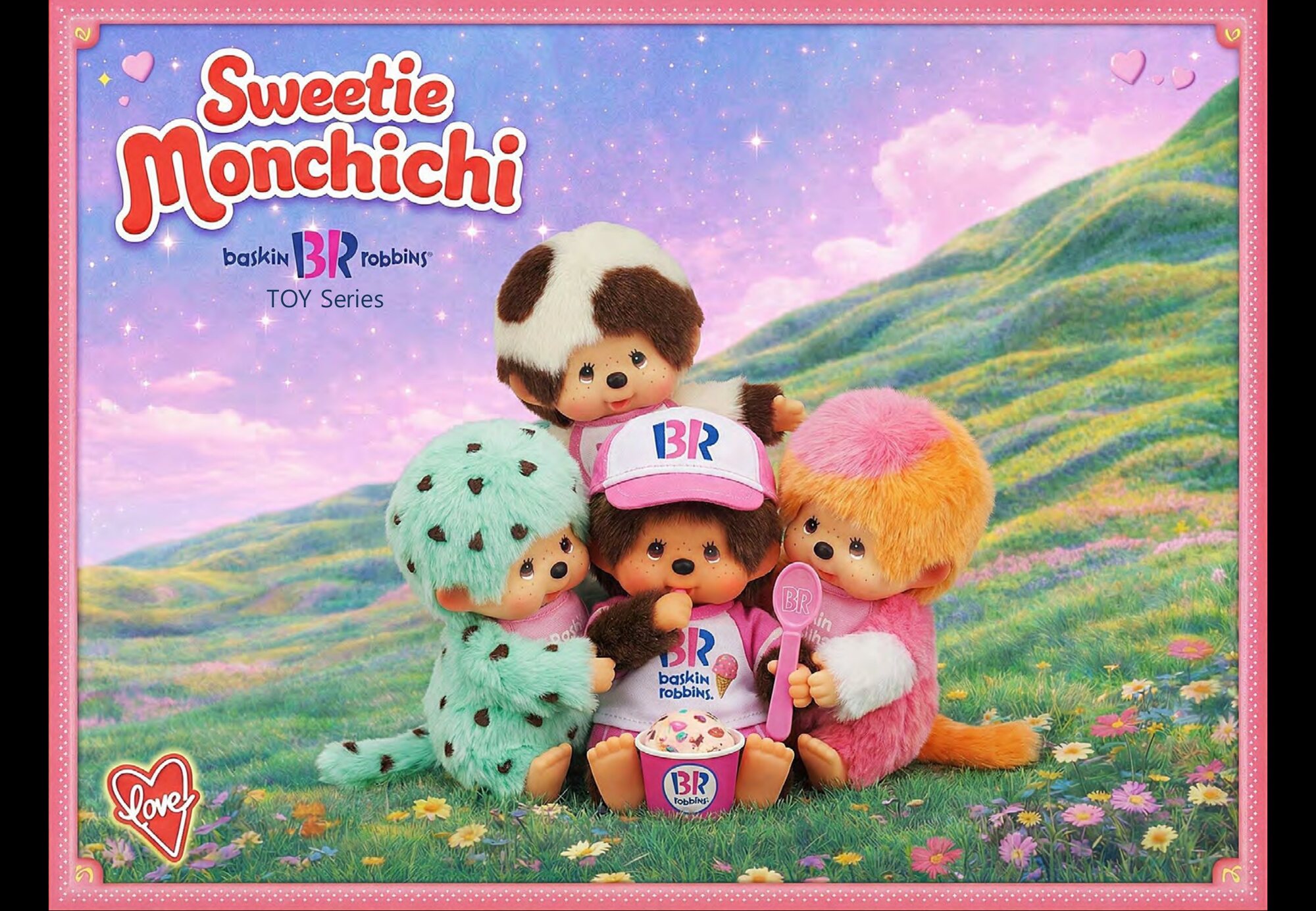 Sweetie Monchhichi toy series key visual