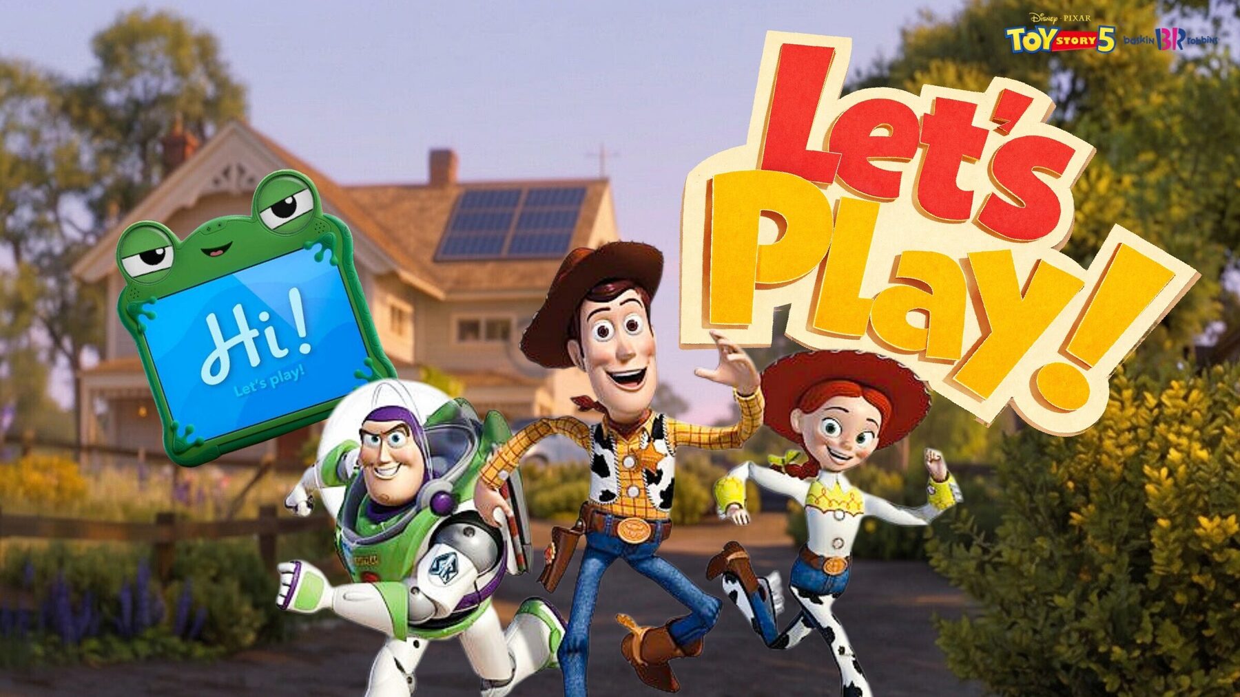 Let’s Play! key visual in the front yard